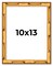 10x13 Thin Bamboo Picture Frame with UV-Resistant Acrylic & Acid Free Backing, Available in 2 Finishes - Gold and Brown
